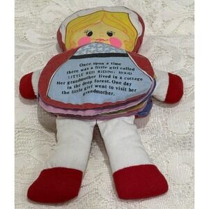 VTG Dan Dee Imports "Little Red Riding Hood" Flip Face Storybook Cloth Doll 1977